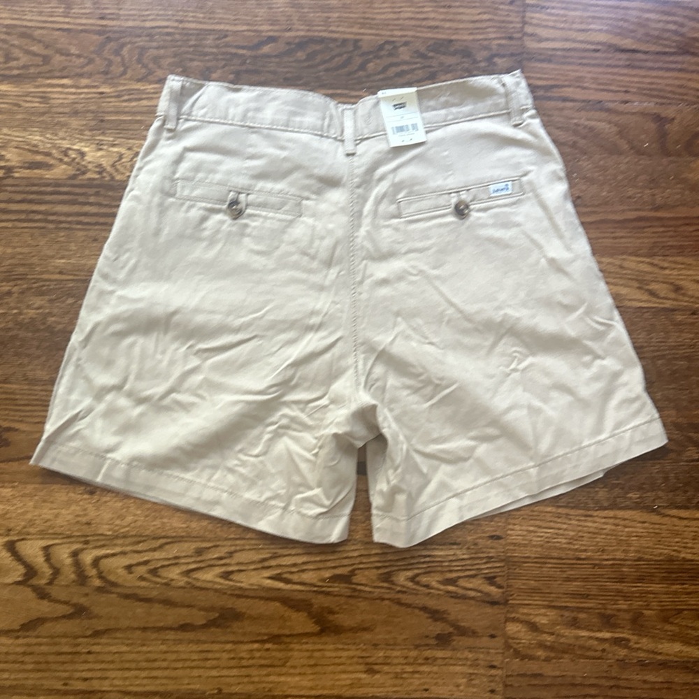 Levi's Khaki Pleated Trouser Shorts